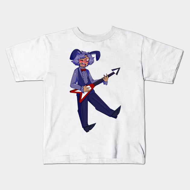 Bonnie The Bunny Gijinka Transparent Kids T-Shirt by spaceagebarbie